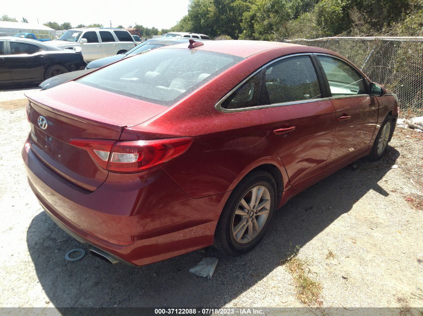 2016 HYUNDAI SONATA 2.4L SE - 5NPE24AF9GH363601