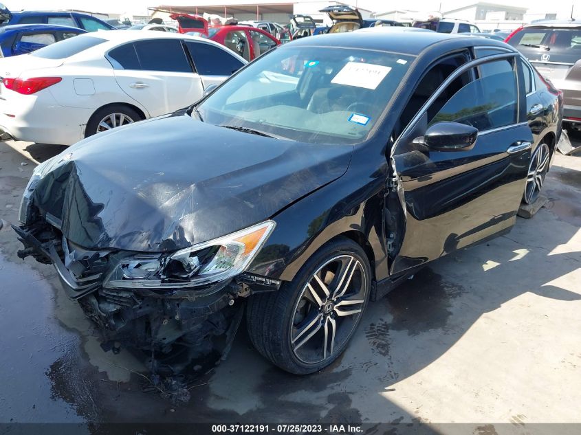 2016 HONDA ACCORD SEDAN SPORT - 1HGCR2F50GA019154