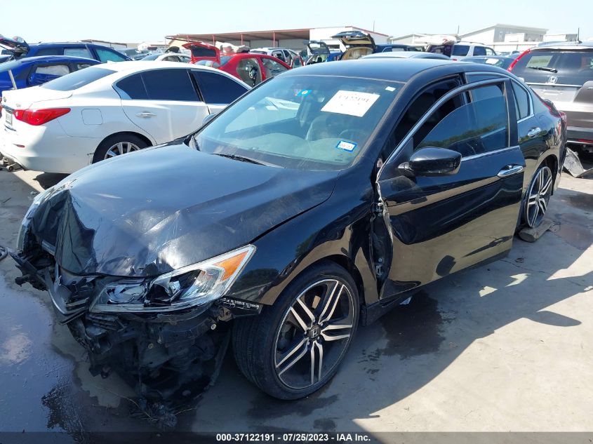 2016 HONDA ACCORD SEDAN SPORT - 1HGCR2F50GA019154