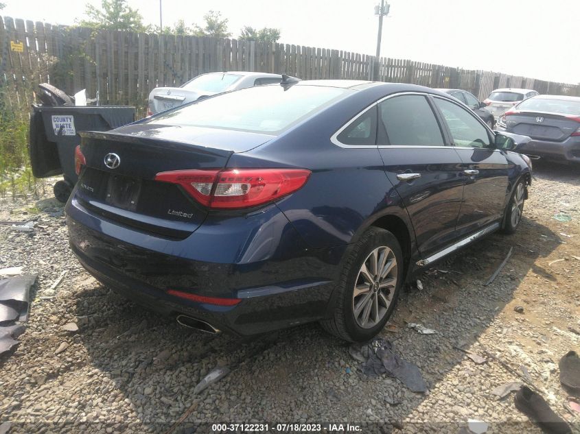 2016 HYUNDAI SONATA 2.4L LIMITED - 5NPE34AF5GH313047