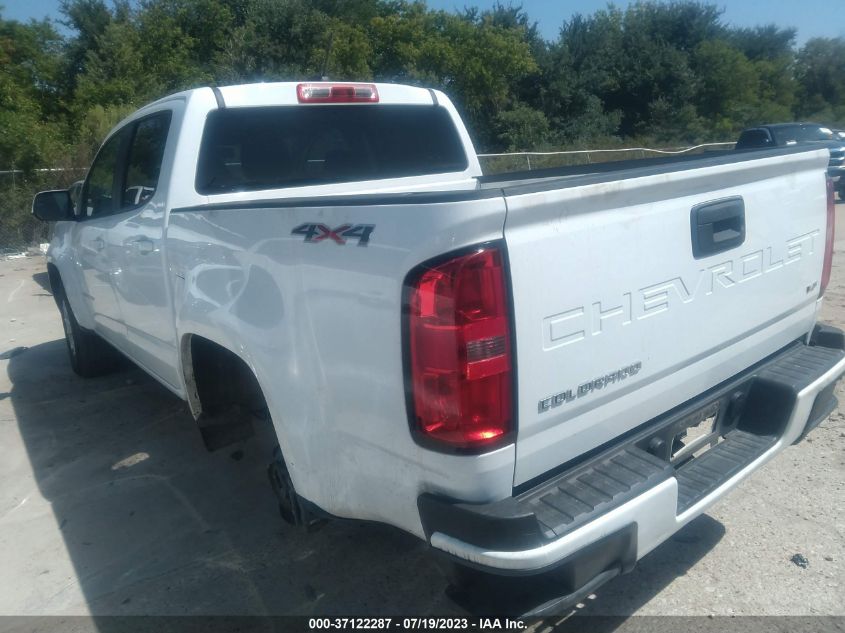 2021 CHEVROLET COLORADO 4WD LT - 1GCGTCEN2M1267328