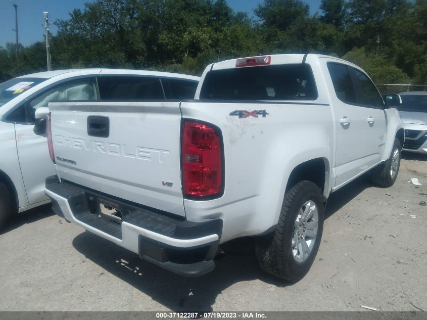 2021 CHEVROLET COLORADO 4WD LT - 1GCGTCEN2M1267328