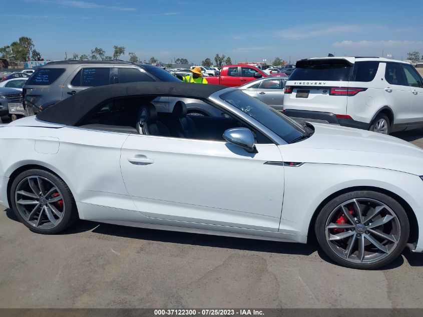 2018 AUDI S5 CABRIOLET PREMIUM PLUS - WAUY4GF53JN013507
