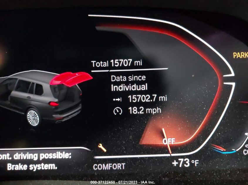 2021 BMW X7 XDRIVE40I - 5UXCW2C08M9G05826
