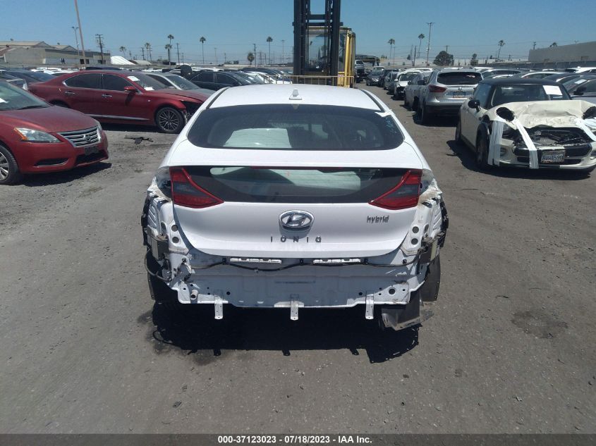 2019 HYUNDAI IONIQ HYBRID SEL - KMHC75LC3KU139526
