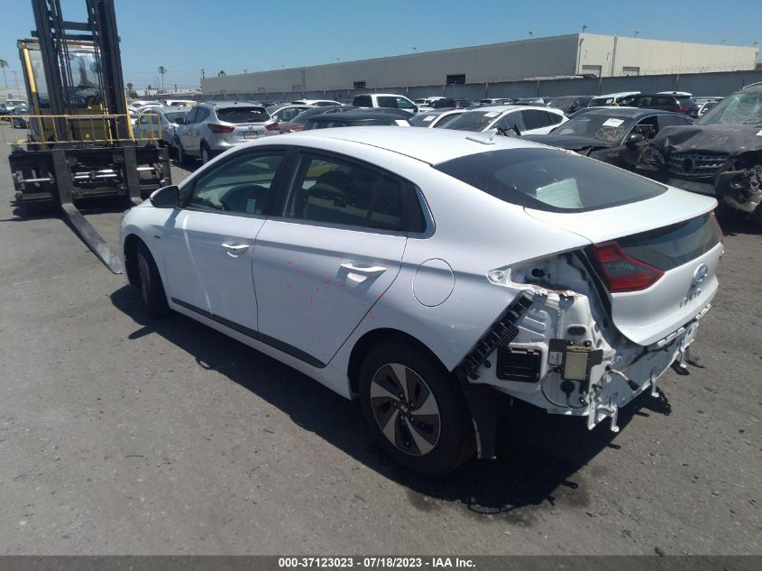 2019 HYUNDAI IONIQ HYBRID SEL - KMHC75LC3KU139526