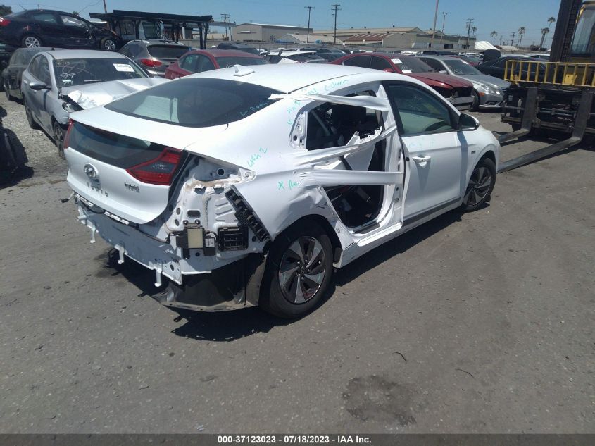 2019 HYUNDAI IONIQ HYBRID SEL - KMHC75LC3KU139526