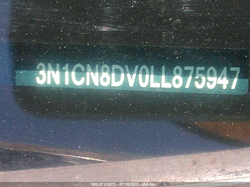 2020 NISSAN VERSA S - 3N1CN8DV0LL875947