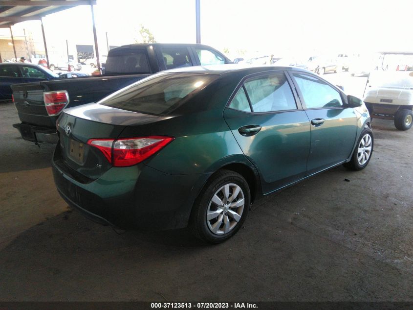 2014 TOYOTA COROLLA L/LE/LE PLS/PRM/S/S PLS - 5YFBURHEXEP152351