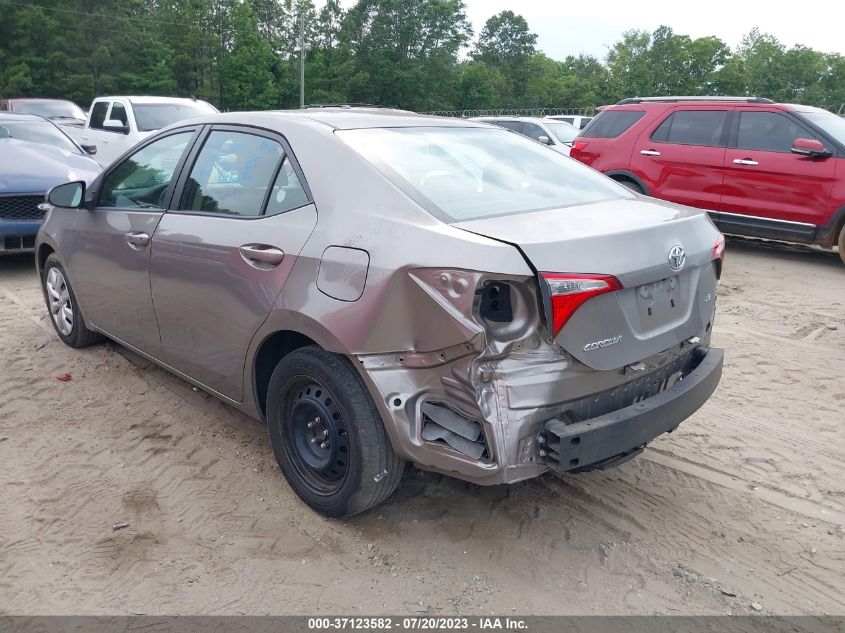 2015 TOYOTA COROLLA LE - 2T1BURHE7FC314034