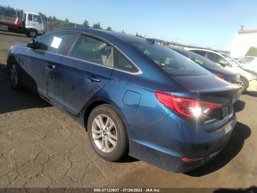 2015 HYUNDAI SONATA 2.4L SE - 5NPE24AF9FH206147