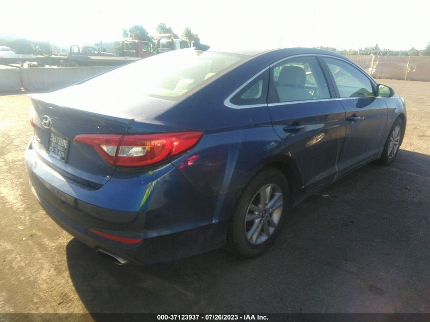 2015 HYUNDAI SONATA 2.4L SE - 5NPE24AF9FH206147