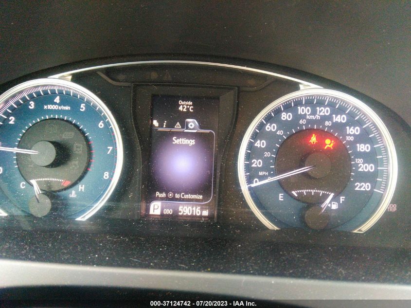 2016 TOYOTA CAMRY XLE/SE/LE/XSE - 4T1BF1FK2GU612950