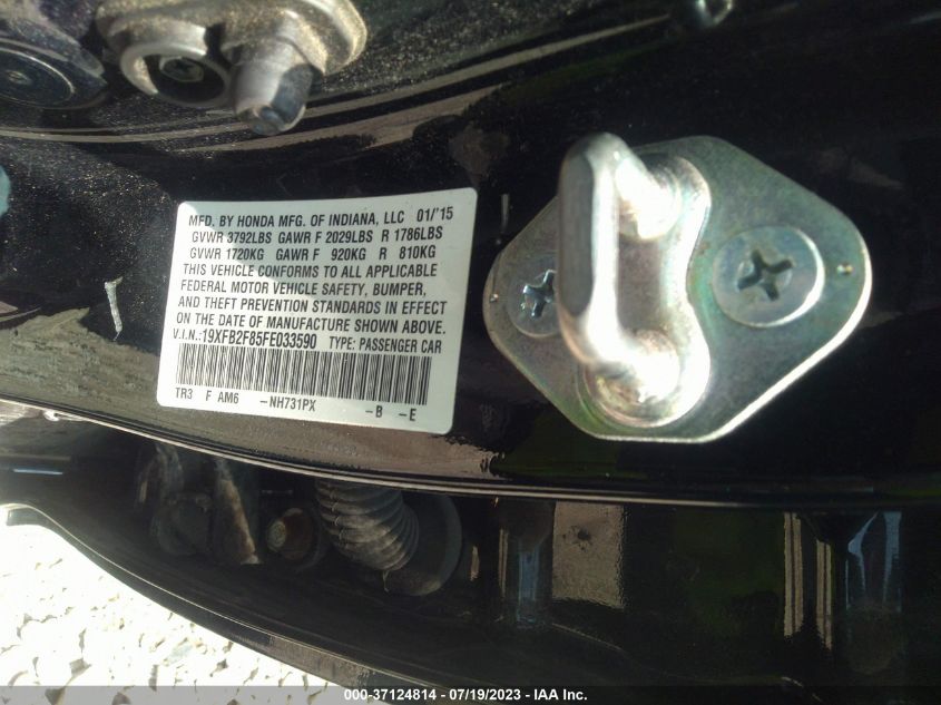 2015 HONDA CIVIC SEDAN EX - 19XFB2F85FE033590