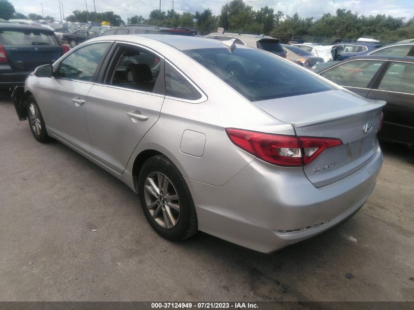 2015 HYUNDAI SONATA 2.4L SE - 5NPE24AF2FH160001