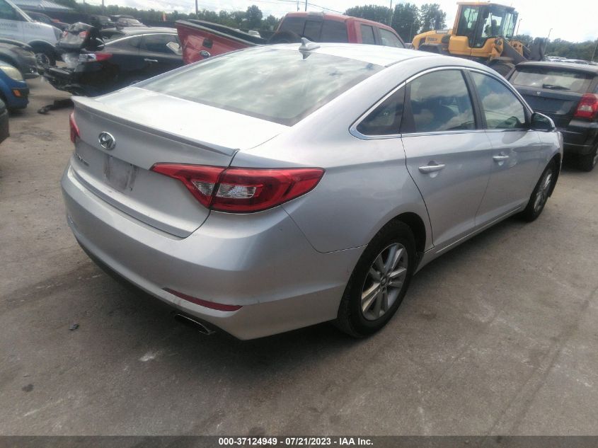 2015 HYUNDAI SONATA 2.4L SE - 5NPE24AF2FH160001