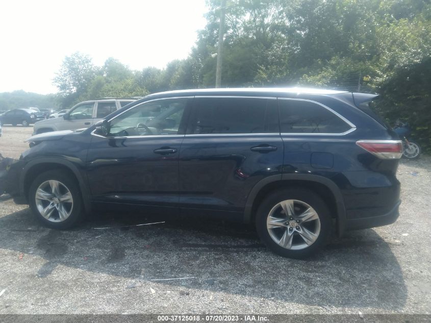2014 TOYOTA HIGHLANDER LIMITED - 5TDDKRFHXES027076