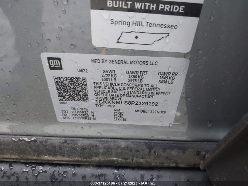 2023 GMC ACADIA SLT - 1GKKNMLS8PZ129192