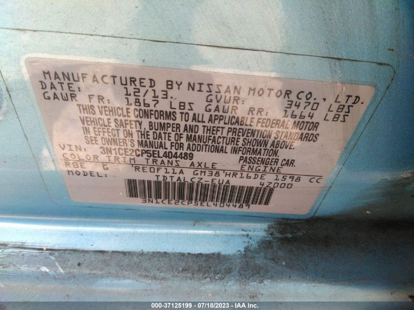 2014 NISSAN VERSA NOTE S PLUS - 3N1CE2CP5EL404489
