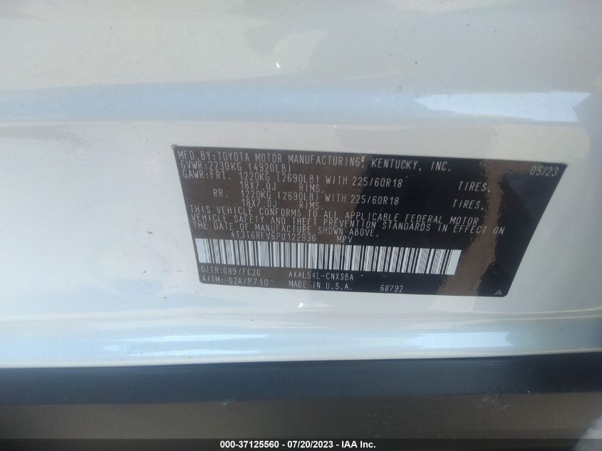 2023 TOYOTA RAV4 SE - 4T3T6RFV6PU122936