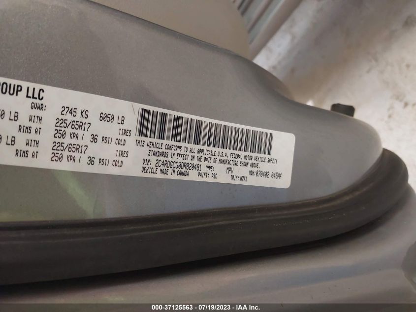 2013 DODGE GRAND CARAVAN SXT - 2C4RDGCG0DR820491
