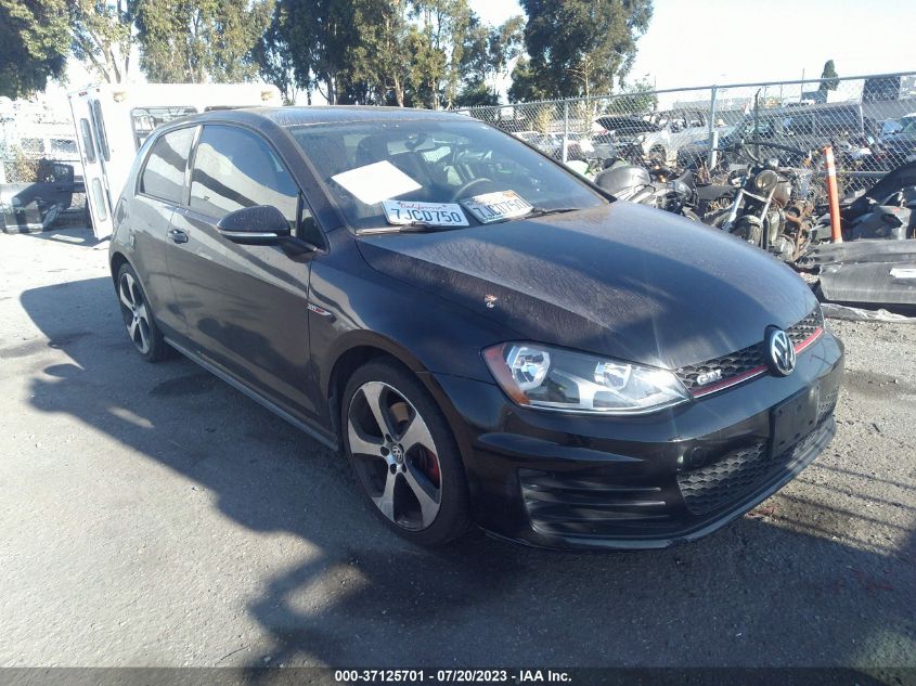 2015 VOLKSWAGEN GOLF GTI S - 3VWYT7AU0FM037542
