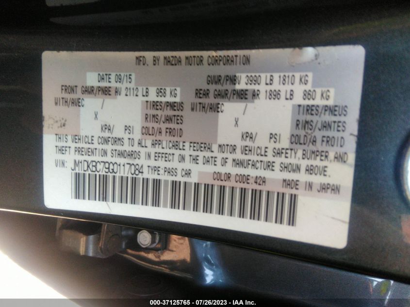 2016 MAZDA CX-3 TOURING - JM1DKBC79G0117084