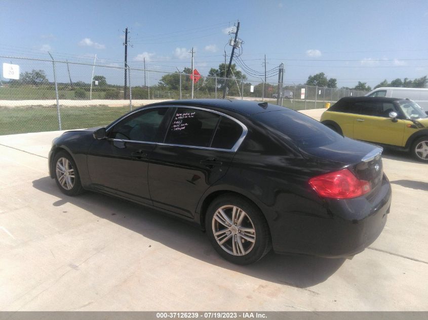 2013 INFINITI G37 SEDAN JOURNEY JN1CV6APXDM306332