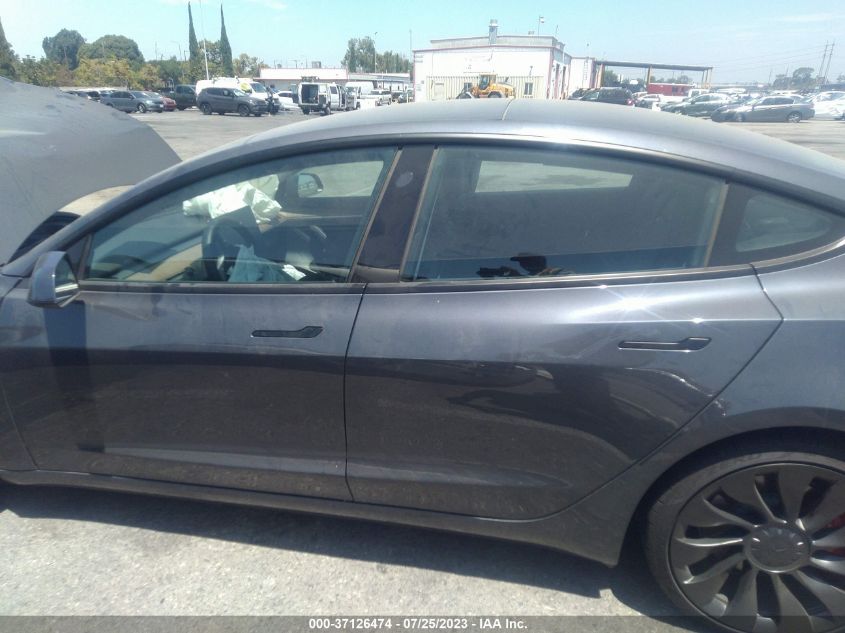 2022 TESLA MODEL 3 - 5YJ3E1ECXNF208340