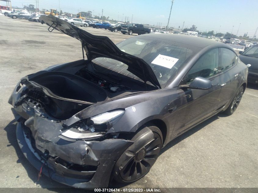 2022 TESLA MODEL 3 - 5YJ3E1ECXNF208340