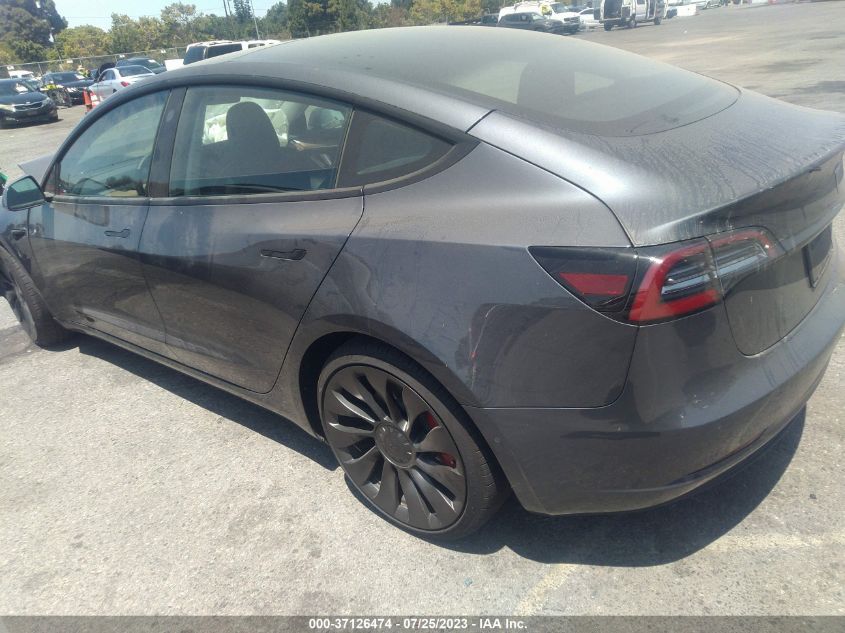 2022 TESLA MODEL 3 - 5YJ3E1ECXNF208340