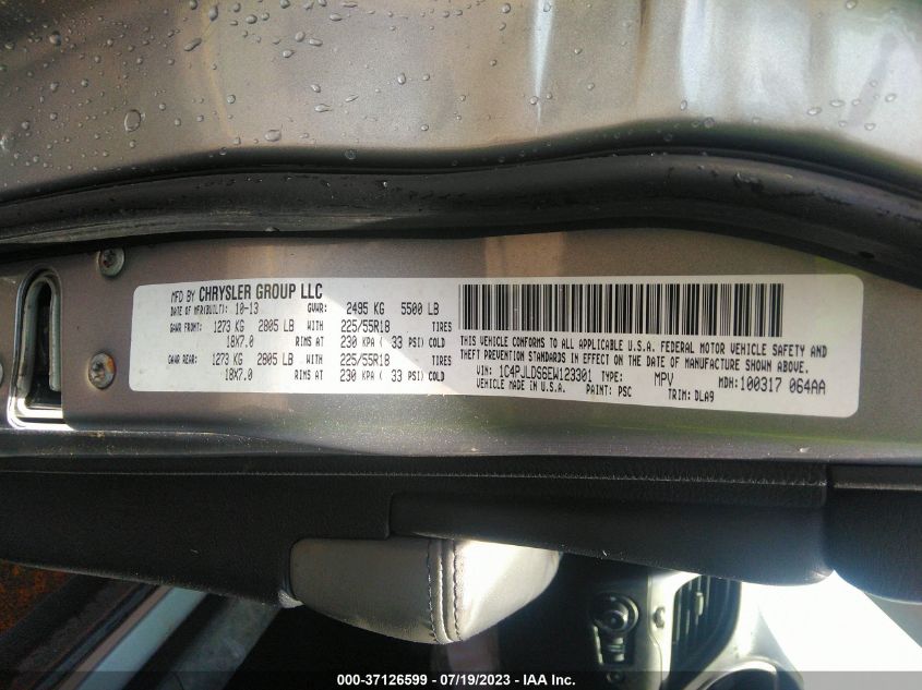 2014 JEEP CHEROKEE LIMITED - 1C4PJLDS6EW123301