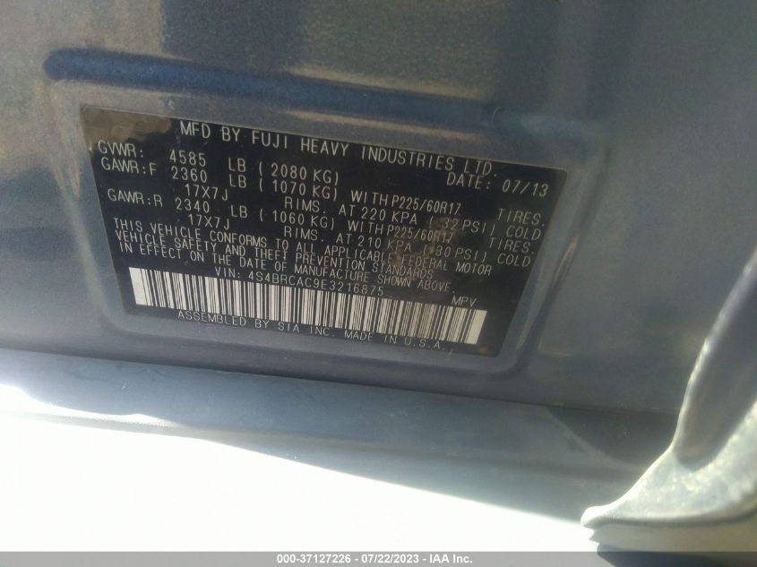 2014 SUBARU OUTBACK 2.5I - 4S4BRCAC9E3216875