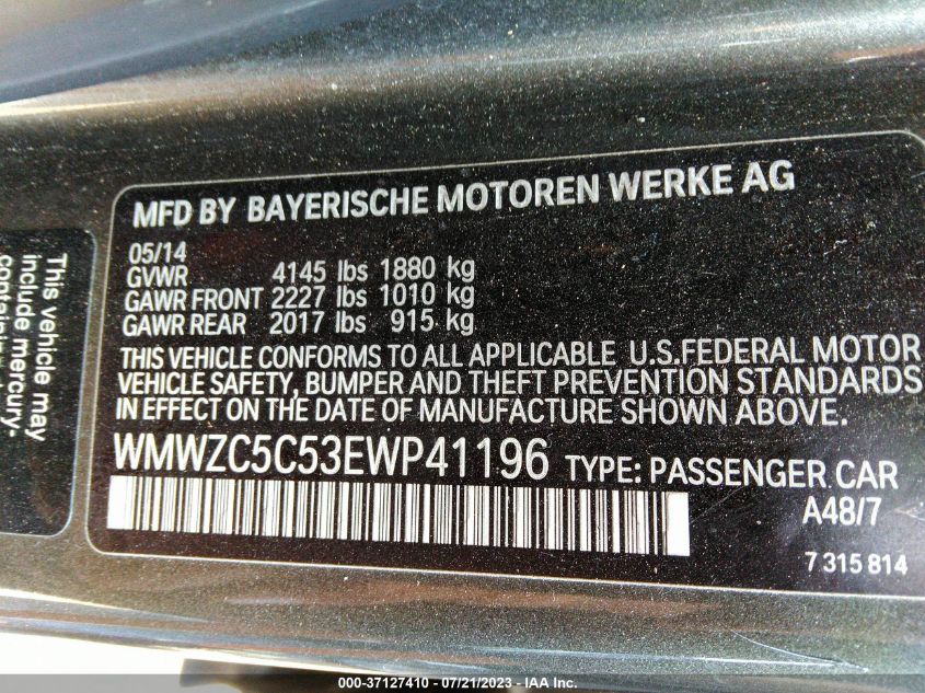 2014 MINI COOPER COUNTRYMAN S - WMWZC5C53EWP41196