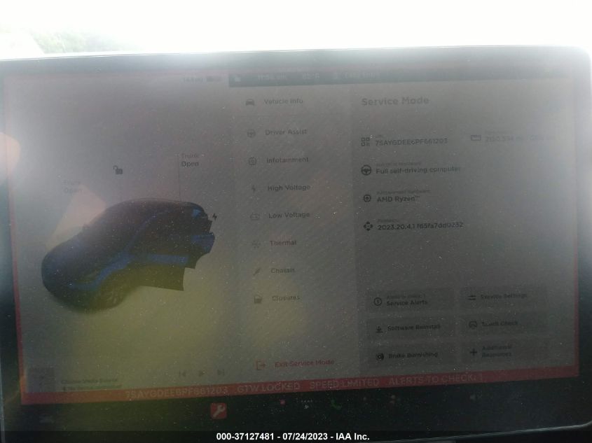 2023 TESLA MODEL Y LONG RANGE - 7SAYGDEE6PF661203