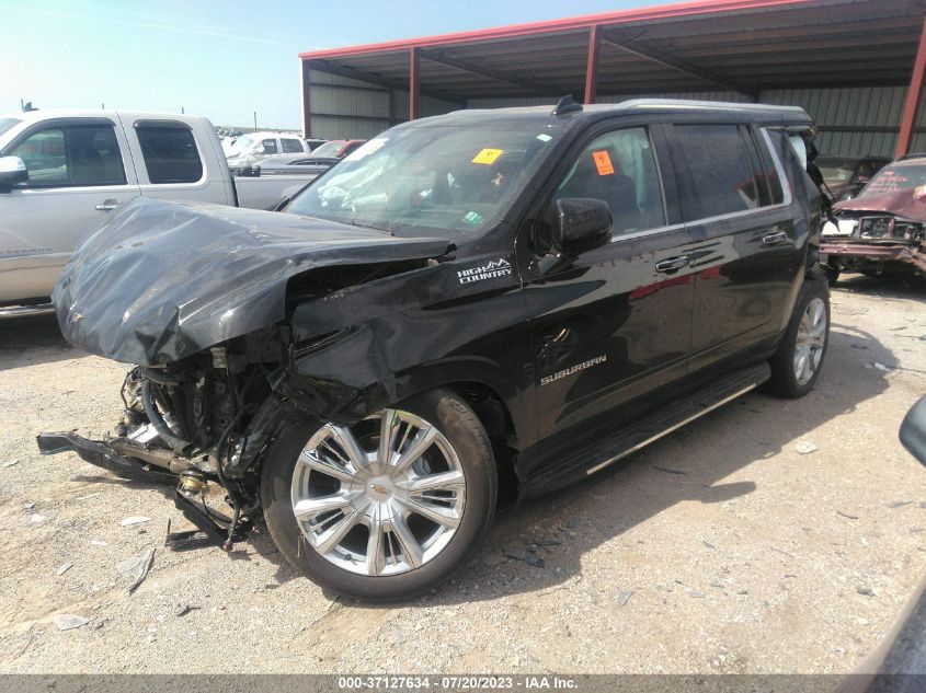 2021 CHEVROLET SUBURBAN K1500 HIGH COUNTRY - 1GNSKGKL5MR374776