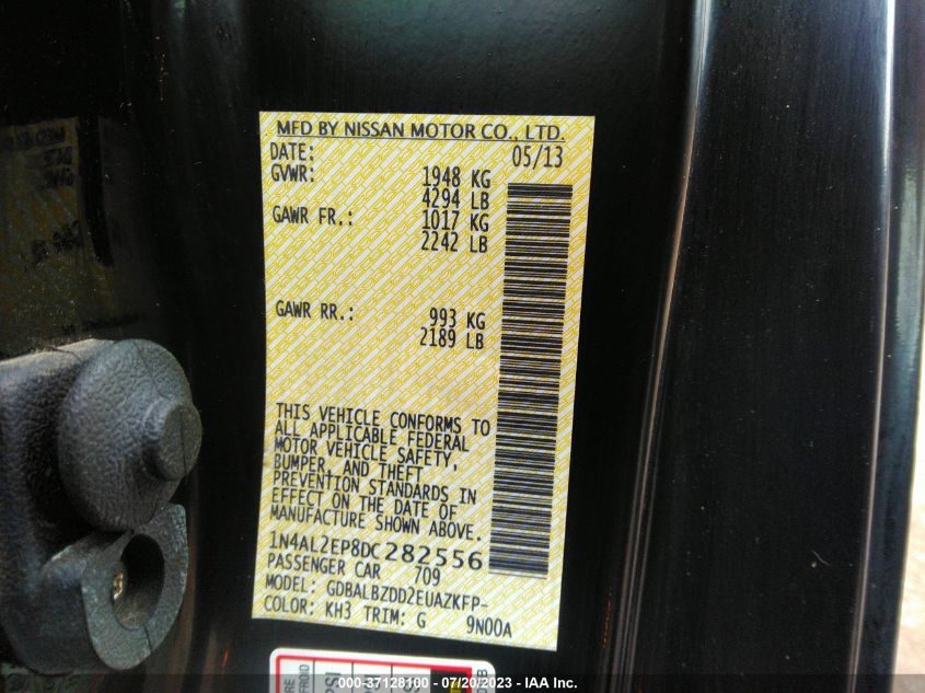 2013 NISSAN ALTIMA 2.5 S - 1N4AL2EP8DC282556