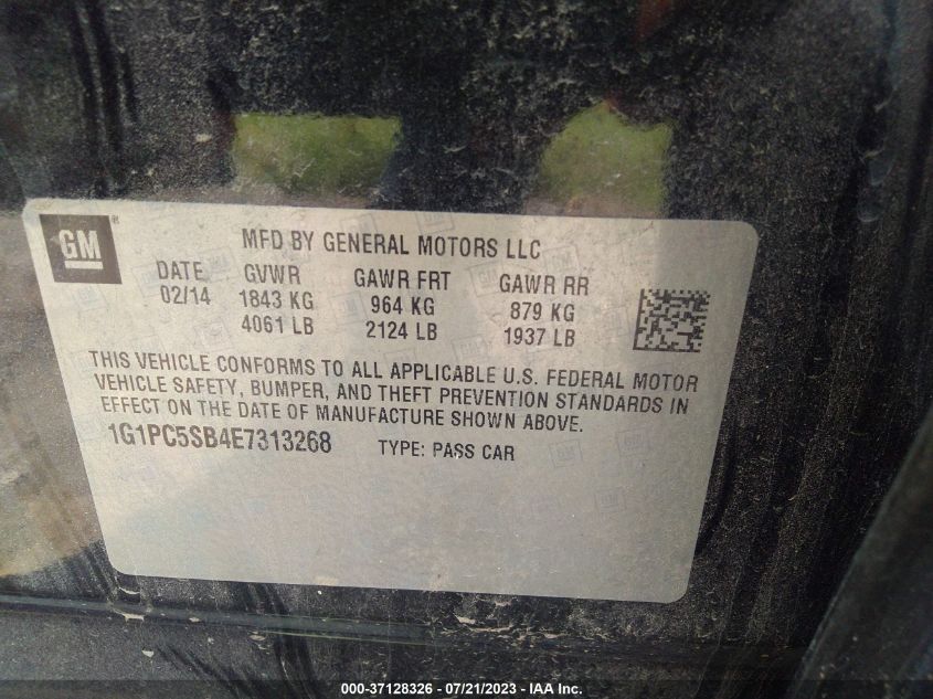 2014 CHEVROLET CRUZE 1LT - 1G1PC5SB4E7313268