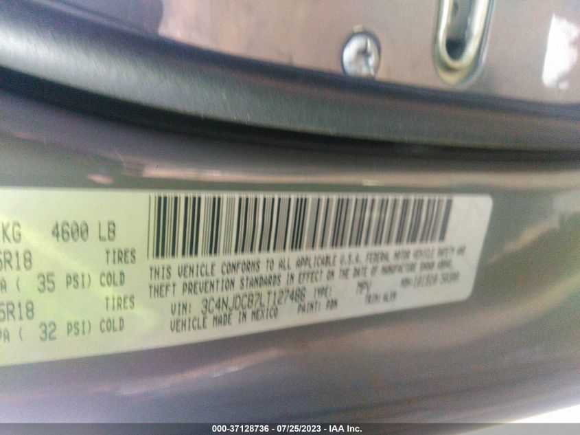 2020 JEEP COMPASS LIMITED - 3C4NJDCB7LT127486