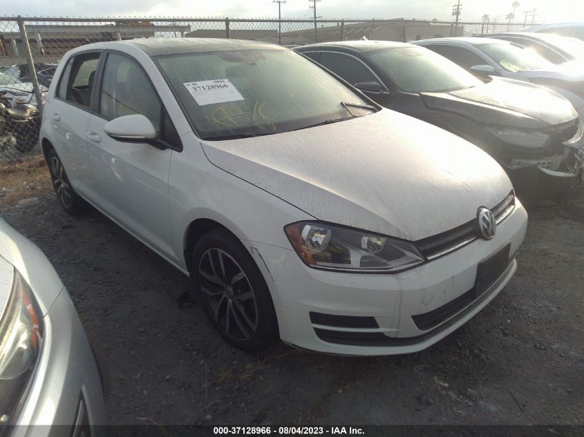 3VW217AU6HM066364 VOLKSWAGEN GOLF SE 2017