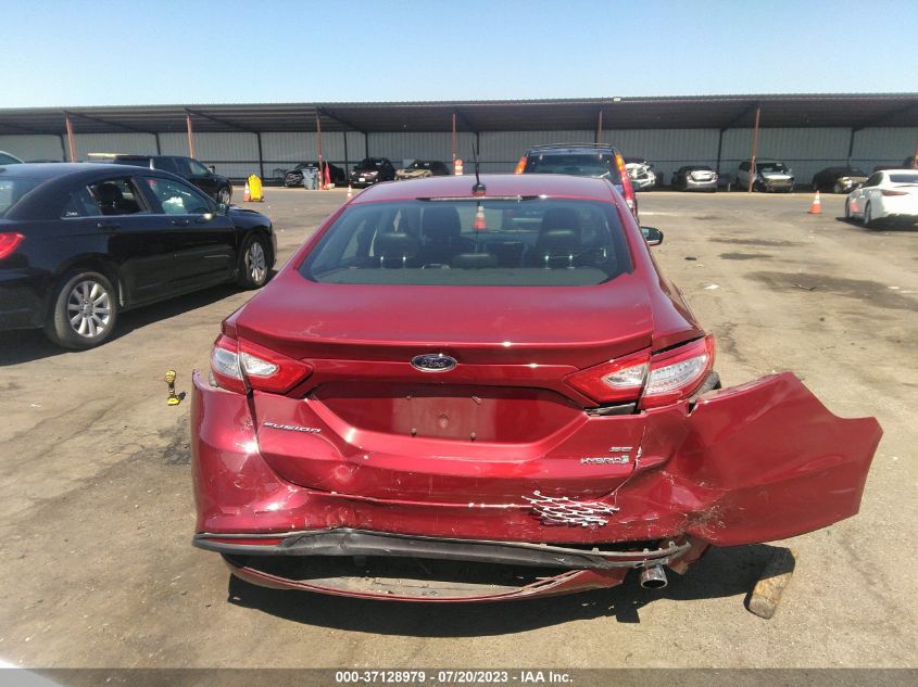 2013 FORD FUSION SE HYBRID - 3FA6P0LUXDR250538