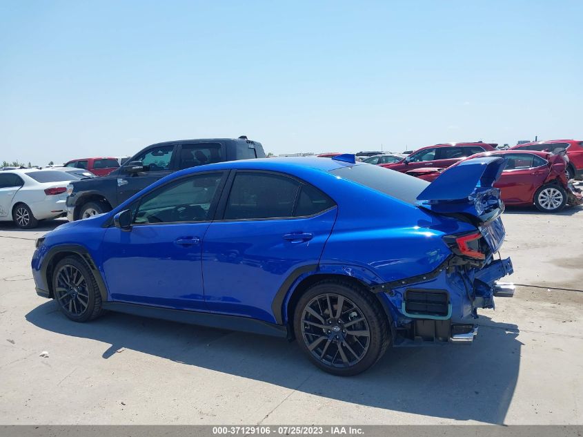 VIN JF1VBAF60N9031260 2022 SUBARU WRX PREMIUM