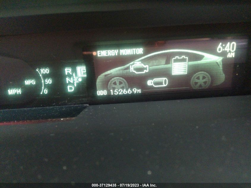 2013 TOYOTA PRIUS ONE/TWO/THREE/FOUR/FIVE - JTDKN3DU9D5622291