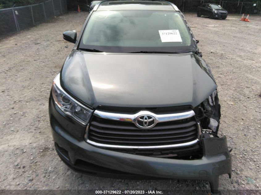 2015 TOYOTA HIGHLANDER XLE - 5TDJKRFH9FS091341
