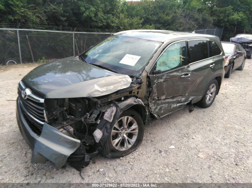 2015 TOYOTA HIGHLANDER XLE - 5TDJKRFH9FS091341