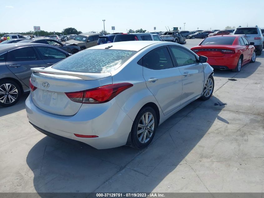 2016 HYUNDAI ELANTRA SE - 5NPDH4AE6GH795905