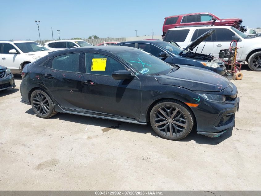 2021 HONDA CIVIC HATCHBACK SPORT - SHHFK7H41MU204865