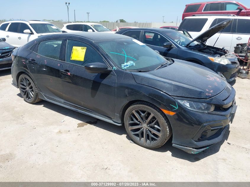 2021 HONDA CIVIC HATCHBACK SPORT - SHHFK7H41MU204865