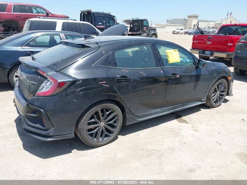 2021 HONDA CIVIC HATCHBACK SPORT - SHHFK7H41MU204865