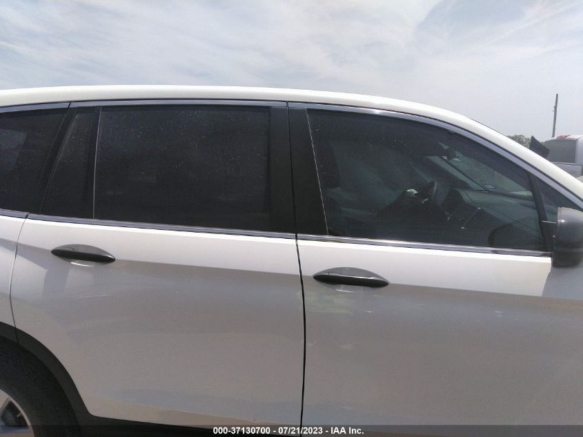 2017 HONDA PILOT LX - 5FNYF5H14HB034788